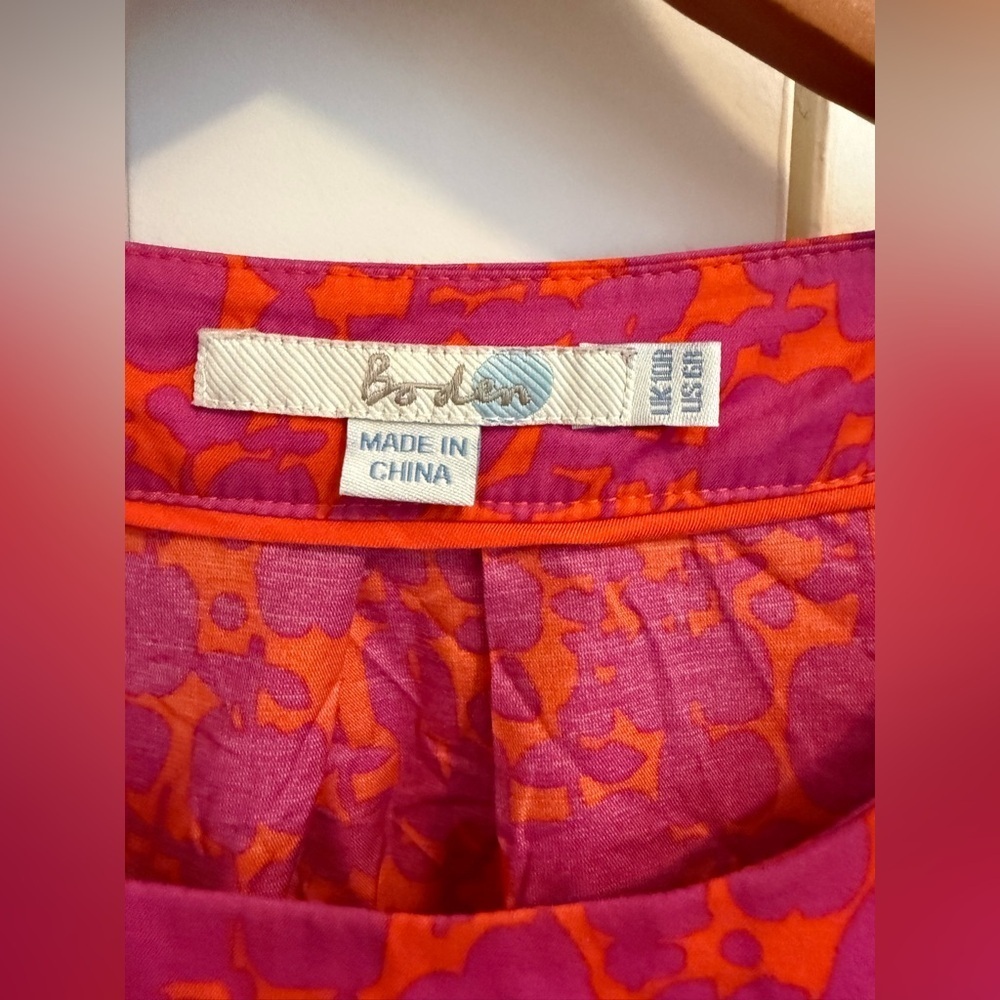 Boden Hampstead Silk Blend Floral print blouse Size 6 - Picture 2 of 8